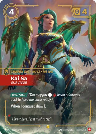 Kai'Sa - Survivor (Alternate Art) (039a/298) - Riftbound - [Origins] Foil