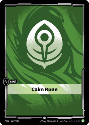 Calm Rune (042/298) - Riftbound - [Origins] Foil