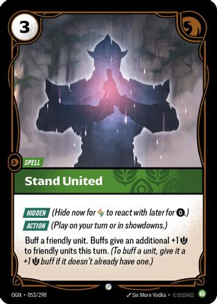 Stand United (053/298) - Riftbound - [Origins] Foil