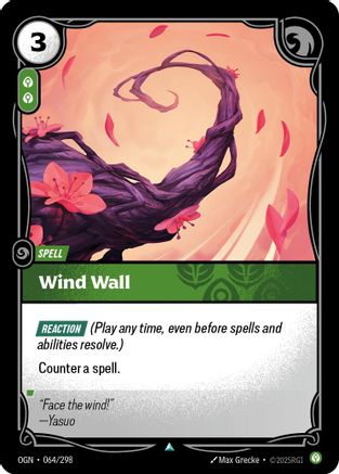 Wind Wall (064/298) - Riftbound - [Origins FOIL]