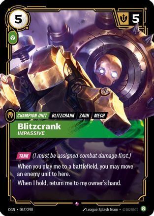 Blitzcrank - Impassive (067/298) - [Origins] Foil