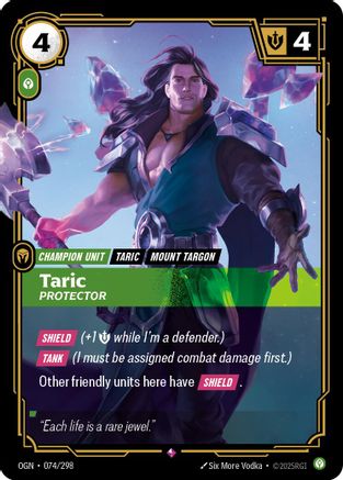 Taric - Protector (074/298) - Riftbound - [Origins] Foil