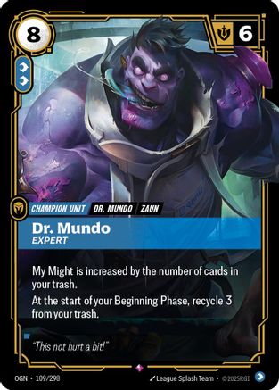 Dr. Mundo - Expert (109/298) - Riftbound - [Origins] Foil