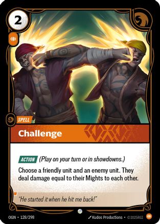 Challenge (128/298) - Riftbound - [Origins] Foil