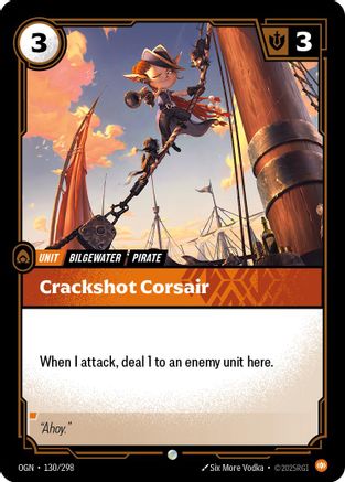 Crackshot Corsair (130/298) - Riftbound - [Origins] Foil