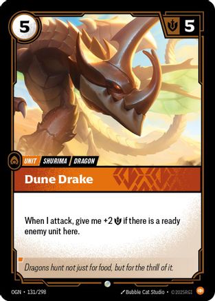 Dune Drake (131/298) - Riftbound - [Origins] Foil