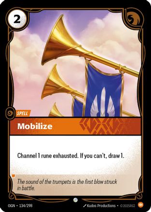 Mobilize (134/298) - Riftbound - [Origins] Foil