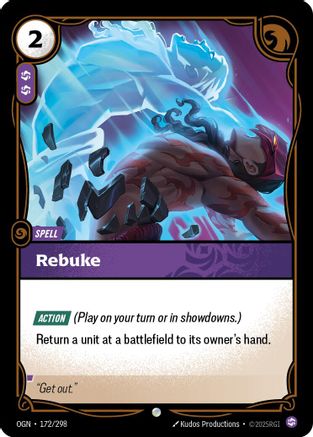 Rebuke (172/298) - Riftbound - [Origins] Foil