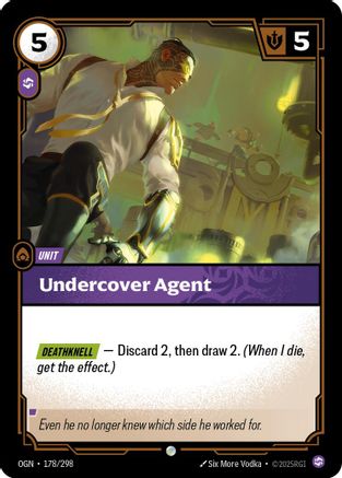 Undercover Agent (178/298) - Riftbound - [Origins] Foil