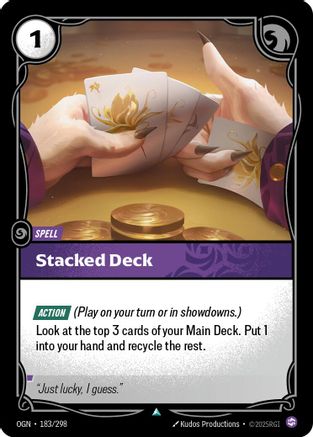 Stacked Deck (183/298) - Riftbound - [Origins] Foil