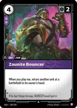 Zaunite Bouncer (188/298) - Riftbound - [Origins] Foil