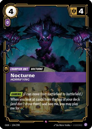 Nocturne - Horrifying (194/298) - Riftbound - [Origins] Foil