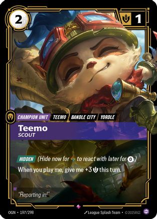 Teemo - Scout (197/298) - Riftbound - [Origins] Foil