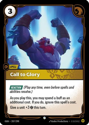 Call to Glory (207/298) - Riftbound - [Origins]