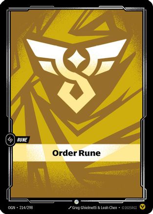 Order Rune (214/298) - Riftbound - [Origins] Foil
