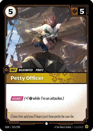 Petty Officer (215/298) - Riftbound - [Origins] Foil