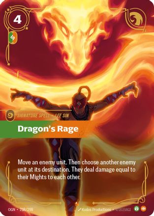 Dragon's Rage (258/298) - Riftbound - [Origins] Foil