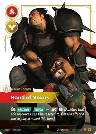Darius - Hand of Noxus (Showcase) (302/298) - Riftbound - [Origins] Foil