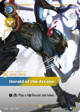 Viktor - Herald of the Arcane (Signature) (308*/298) - Riftbound - [Origins] Foil