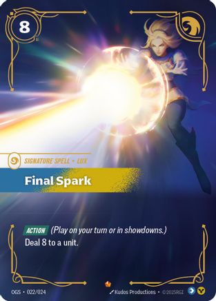 Final Spark (022/024) - Riftbound - [Origins Proving Grounds]