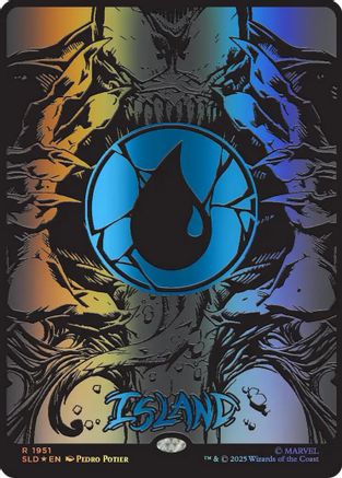 Island (1951) (Raised Foil)  [Secret Lair Drop Series] Foil