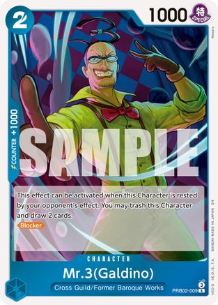 Mr.3(Galdino) - PRB02-009 (PRB02-009) - [Premium Booster -The Best- Vol. 2] Foil