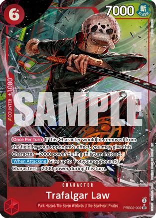 Trafalgar Law - PRB02-002 (Alternate Art) (PRB02-002) - [Premium Booster -The Best- Vol. 2] Foil