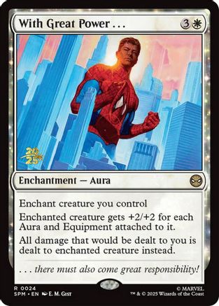 With Great Power . . .  [Prerelease Cards] Foil