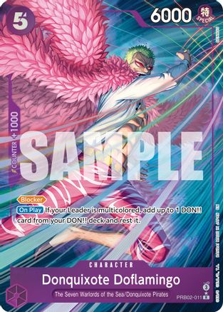 Donquixote Doflamingo (Alternate Art) (PRB02-011) - [Premium Booster -The Best- Vol. 2] Foil