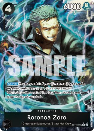 Roronoa Zoro - OP10-095 (Alternate Art) (OP10-095) - [Premium Booster -The Best- Vol. 2] Foil