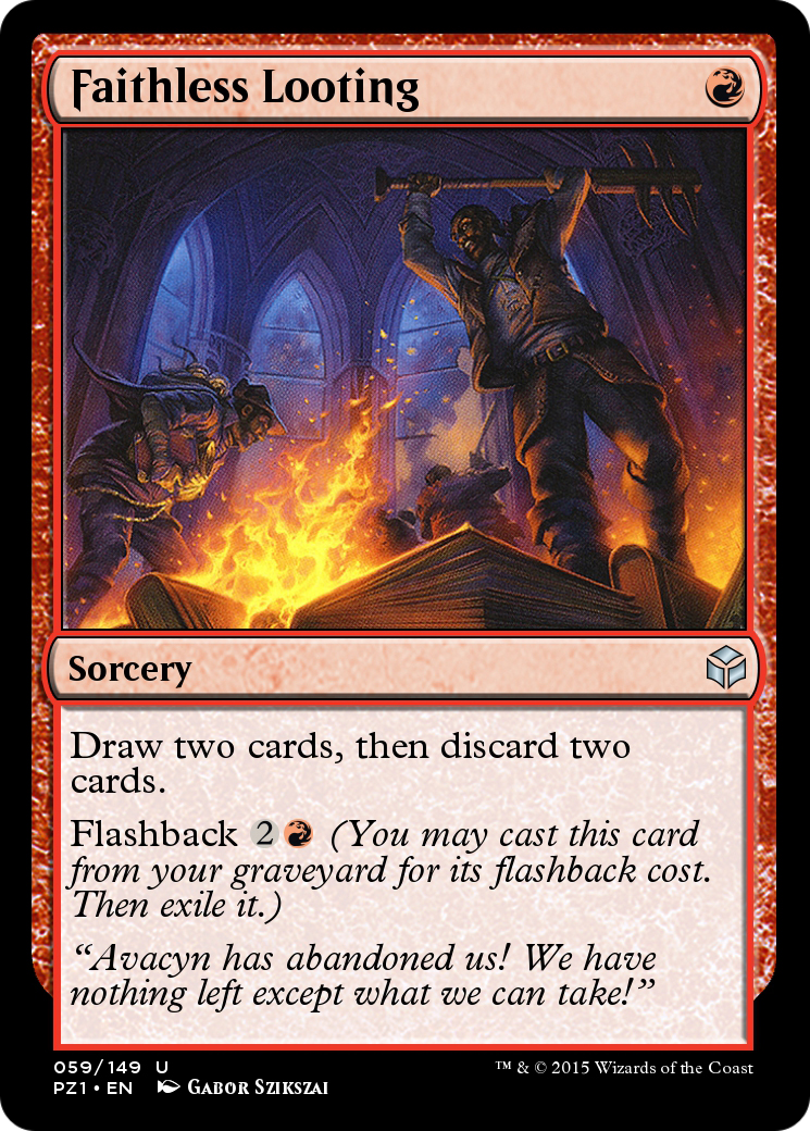 Faithless Looting  [Legendary Cube Prize Pack] Foil