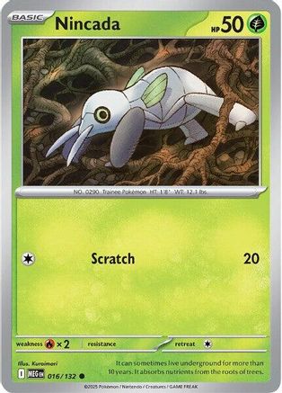 Nincada 016  ME01 Mega Evolution - Common