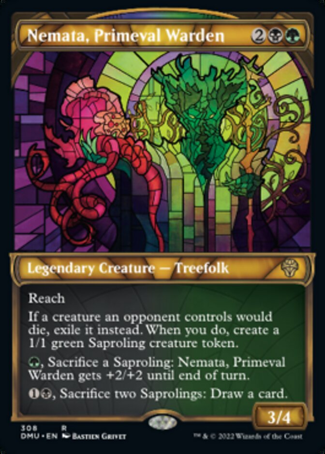 Nemata, Primeval Warden (Showcase) [Dominaria United] Foil