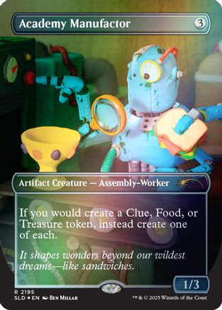 Academy Manufactor (2195) (Rainbow Foil)  [Secret Lair Drop Series] Foil