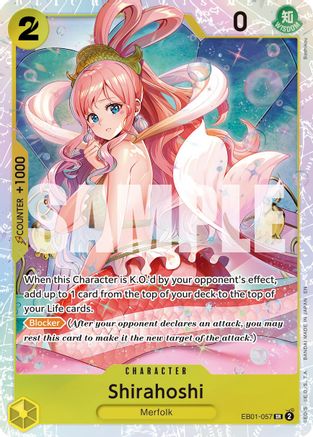 Shirahoshi (Reprint) (EB01-057) - [Premium Booster -The Best- Vol. 2] Foil