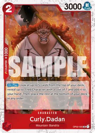 Curly.Dadan (Pirate Foil) (OP02-005) - [Premium Booster -The Best- Vol. 2] Foil