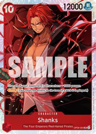 Shanks - OP09-004 (Reprint) (OP09-004) - [Premium Booster -The Best- Vol. 2] Foil