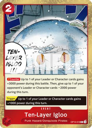 Ten-Layer Igloo (Pirate Foil) (OP10-018) - [Premium Booster -The Best- Vol. 2] Foil