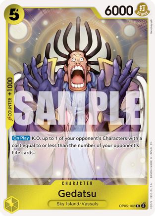 Gedatsu (Reprint) (OP05-102) - [Premium Booster -The Best- Vol. 2] Foil