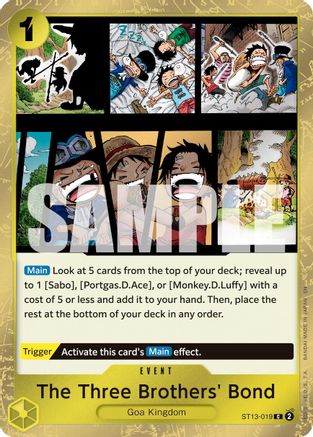 The Three Brothers' Bond (Pirate Foil) (ST13-019) - [Premium Booster -The Best- Vol. 2] Foil