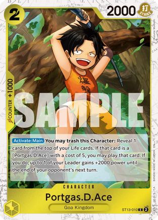 Portgas.D.Ace - ST13-010 (Pirate Foil) (ST13-010) - [Premium Booster -The Best- Vol. 2] Foil