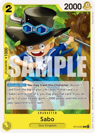 Sabo - ST13-007 (Reprint) (ST13-007) - [Premium Booster -The Best- Vol. 2]