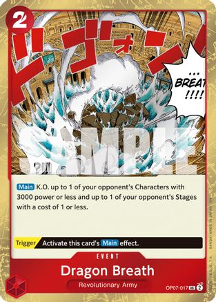 Dragon Breath (Pirate Foil) (OP07-017) - [Premium Booster -The Best- Vol. 2] Foil