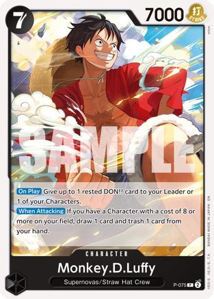 Monkey.D.Luffy - P-075 (Reprint) (P-075) - [Premium Booster -The Best- Vol. 2]