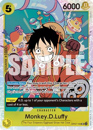 Monkey.D.Luffy - OP07-109 (Reprint) (OP07-109) - [Premium Booster -The Best- Vol. 2] Foil