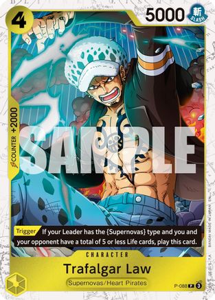 Trafalgar Law -  P-088 (Pirate Foil) (P-088) - [Premium Booster -The Best- Vol. 2] Foil