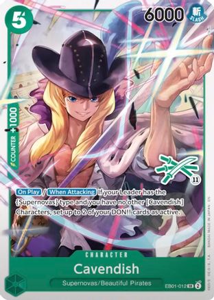 Cavendish (Zoro Deck) (EB01-012) - [Learn Together Deck Set]