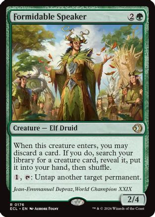 Formidable Speaker  [Lorwyn Eclipsed] Foil