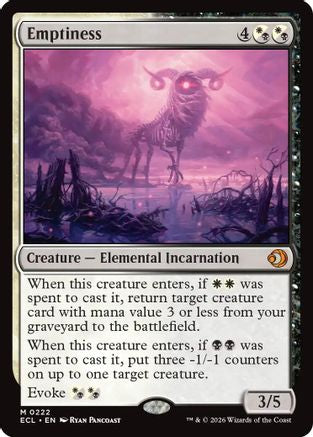 Emptiness  [Lorwyn Eclipsed] Foil