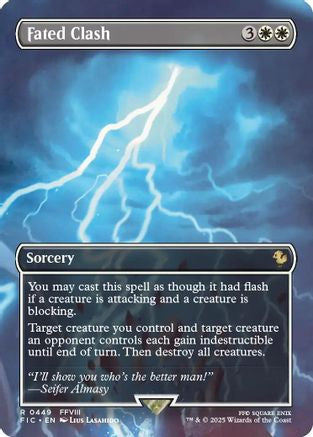 Fated Clash (Borderless)  [Commander: FINAL FANTASY] Foil